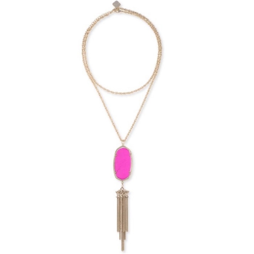 Kendra Scott Rayne Necklace | Hot Pink Magnesite